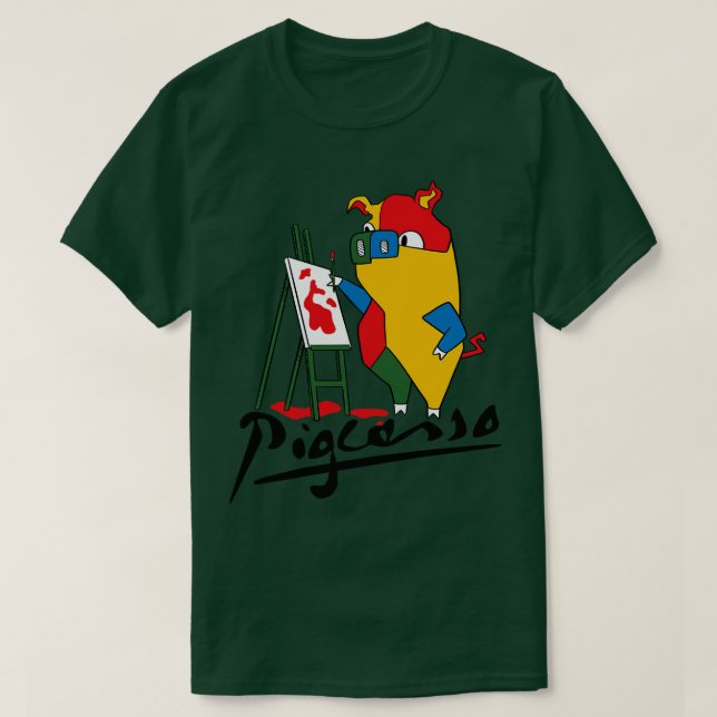 Camiseta Pigcasso de Tobe Fonseca (Diseño del anverso)