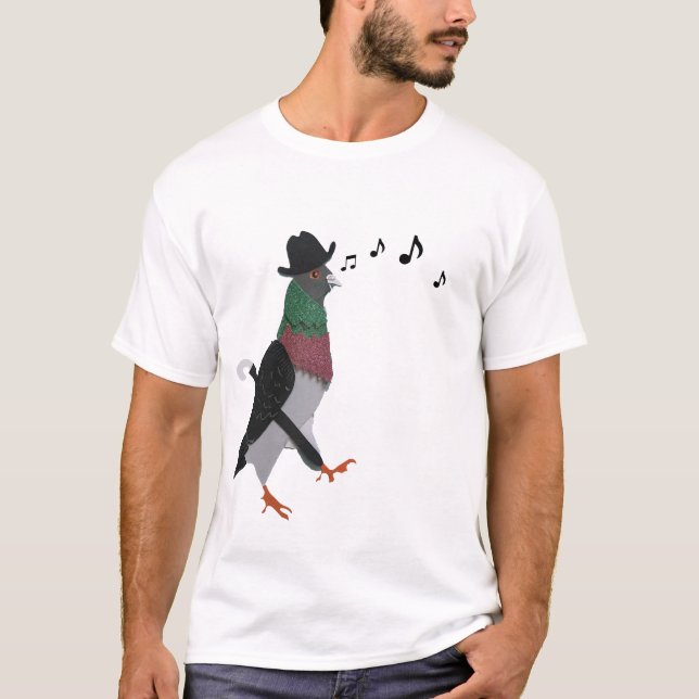 Camiseta Pigeon Acerca De Town Funny (Anverso)