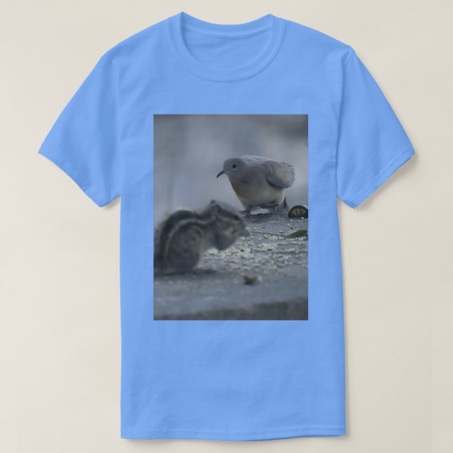 Camiseta pigeon and Squirrel bonding 2 (Diseño del anverso)