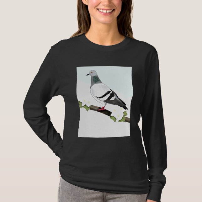 Camiseta Pigeon Bird Bird Bircher Songbird Biólogo (Anverso)