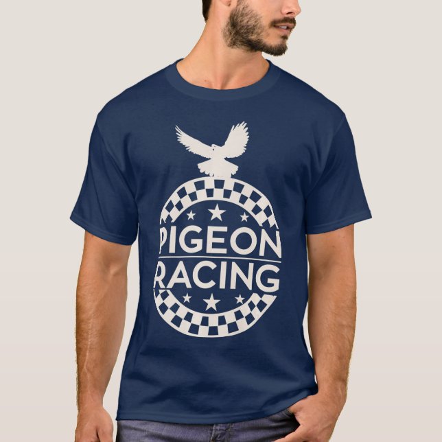 Camiseta Pigeon Carreras Classic Bird Racers Gift Premium (Anverso)