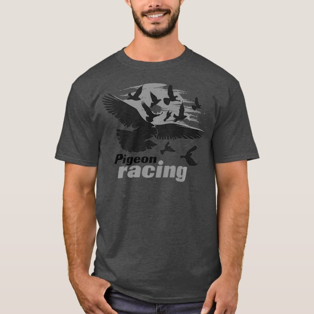 Camiseta Pigeon Carreras Classic Bird Racers Gift Premium (Anverso)