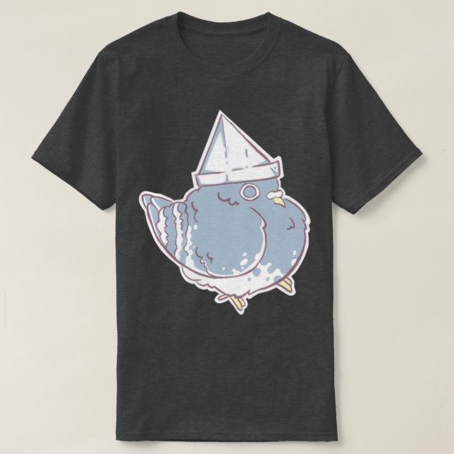 Camiseta Pigeon de Gorra de papel (Diseño del anverso)
