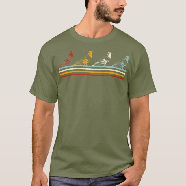 Camiseta Pigeon Flock Breeder Pigeon Carreras Regalo (Anverso)