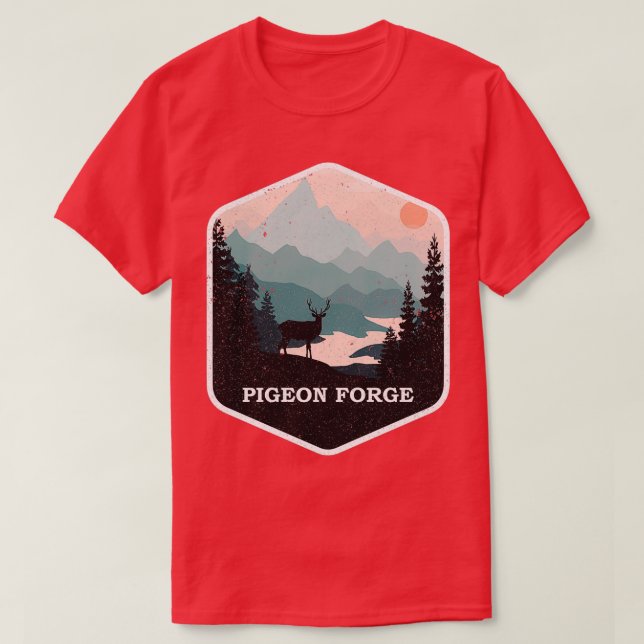 Camiseta Pigeon Forge Souvenir Great Smoky Mountains Tennes (Diseño del anverso)