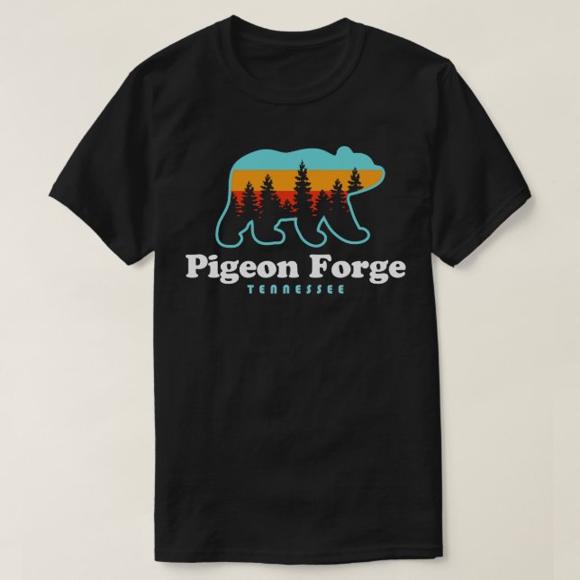 Camiseta Pigeon Forge Tennessee Gran Oso de Montañas Smoky (Diseño del anverso)