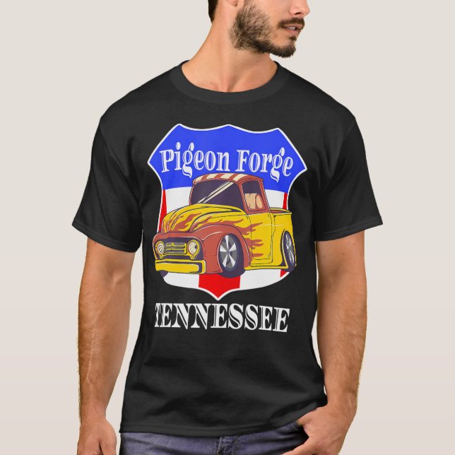 Camiseta Pigeon Forge Tennessee Hot Rod Run Car Show In (Anverso)
