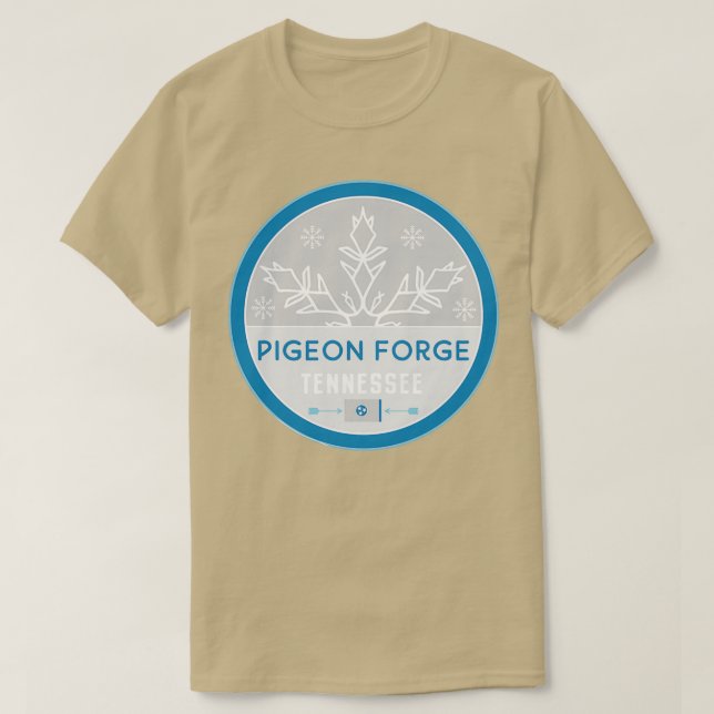 Camiseta Pigeon Forge Tennessee TN Amantes de la Nieve Wint (Diseño del anverso)