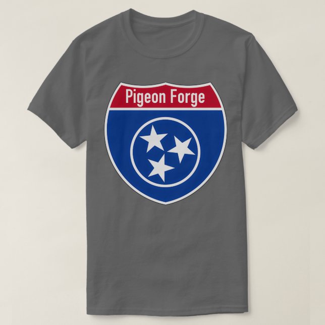 Camiseta Pigeon Forge Tennessee TN Road Trip Interstate Hig (Diseño del anverso)