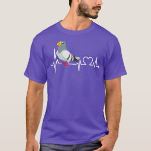 Camiseta Pigeon Heartbeat Gracioso Regalo de Amor Animal pa