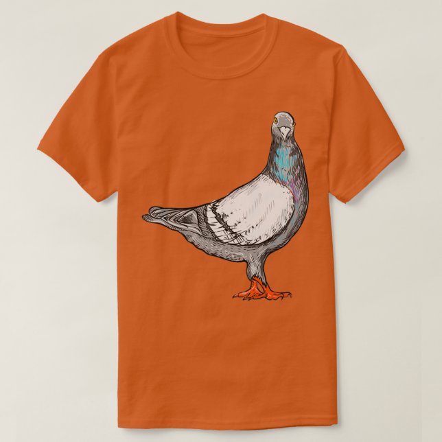 Camiseta Pigeon I pájaro motif de paloma para paloma fanáti (Diseño del anverso)