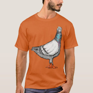 Camiseta Pigeon I pájaro motif de paloma para paloma fanáti
