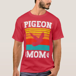Camiseta Pigeon Mom Bird Fly Animal Retro Gráfica Cute Pige