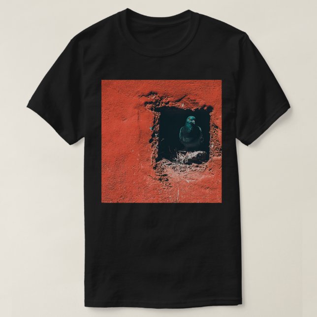 Camiseta pigeon Nature amp pigeon Red wall Mother pigeon Ph (Diseño del anverso)