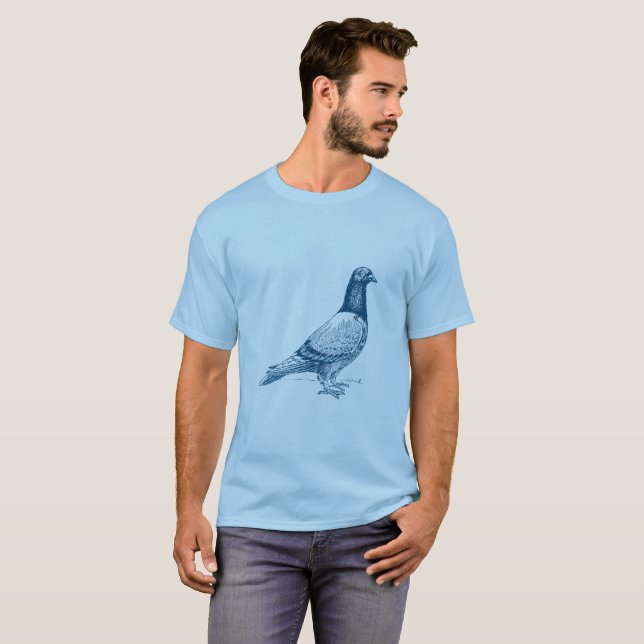 Camiseta Pigeon - Ocean Blue (Anverso completo)