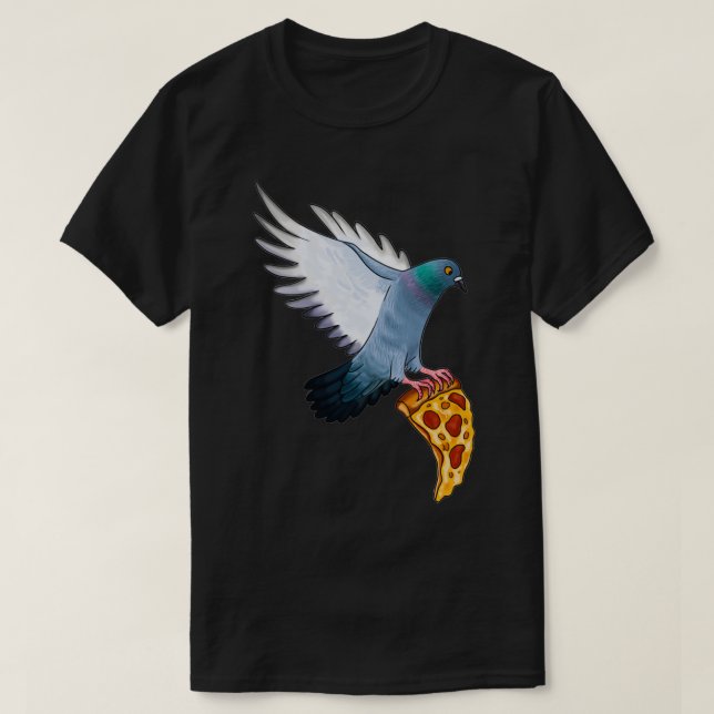 Camiseta Pigeon Pizza (Diseño del anverso)