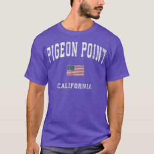 Camiseta Pigeon Point California CA Vintage American Flag