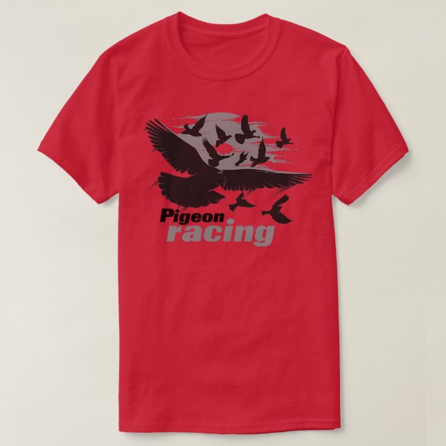 Camiseta Pigeon Racing Art Bird Racersx27 Design Gift (Diseño del anverso)