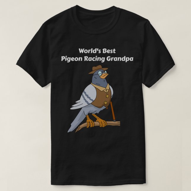 Camiseta Pigeon Racing Gifts Men Grandpa Fatherx27s Day Pig (Diseño del anverso)