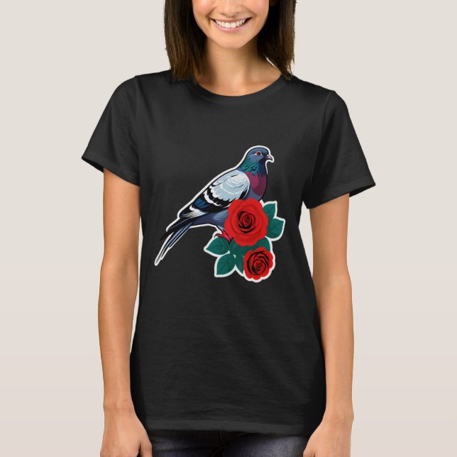 Camiseta Pigeon & Roses Harmony (Anverso)