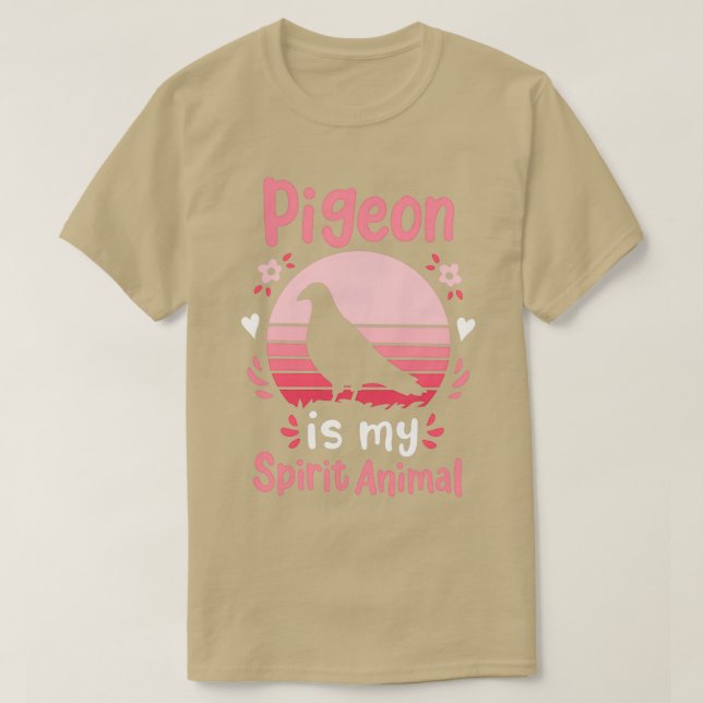 Camiseta Pigeon Spirit Animal Lover Retro 1 (Diseño del anverso)