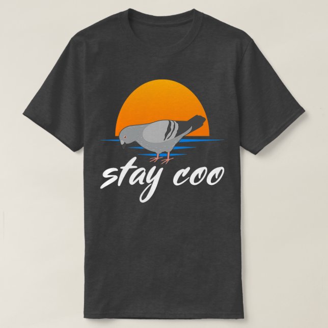 Camiseta Pigeon Stay Coo Vintage Design 1 (Diseño del anverso)