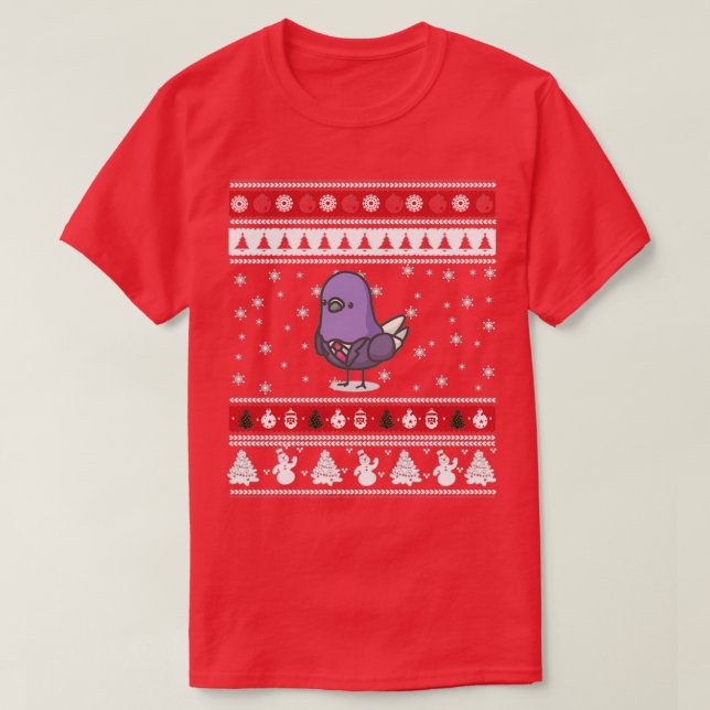 Camiseta Pigeon Ugly Navidades 1 (Diseño del anverso)