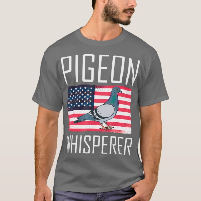 Camiseta Pigeon Whisperer - Bandera estadounidense (Anverso)