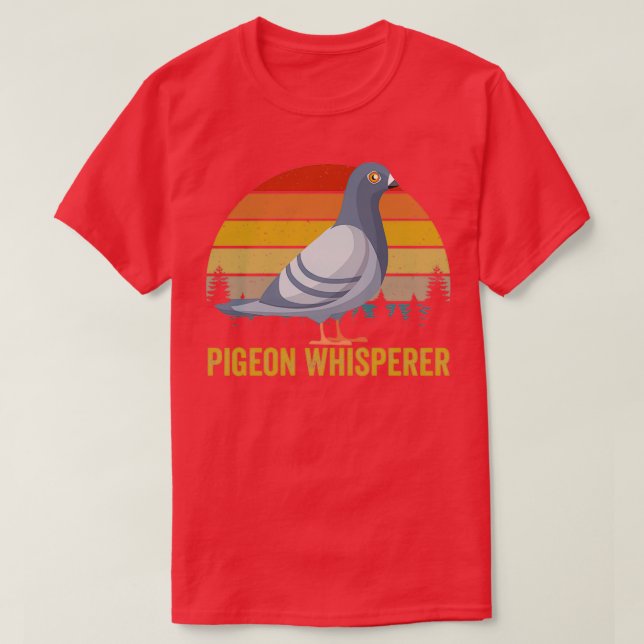 Camiseta Pigeon Whisperer Pigeon Carreras (Diseño del anverso)