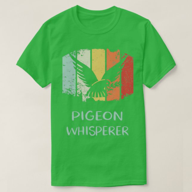 Camiseta Pigeon Whisperer Retro 4 (Diseño del anverso)