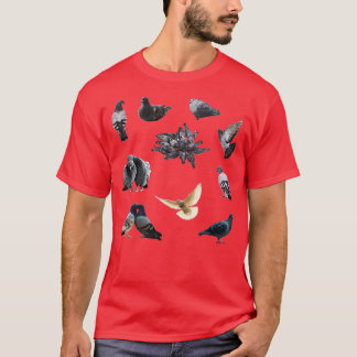 Camiseta Pigeons Pegatina Pack