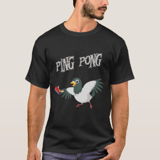 Camiseta Pigeos adoran jugar atletismo de ping-pong
