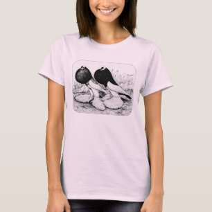 Camiseta Pigeos exteriores de reverso