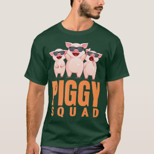 Camiseta Piggy Squad Funny Pig para niños Premium
