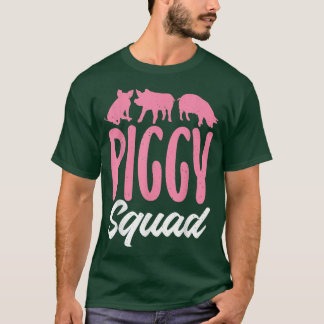 Camiseta Piggy Squad Pig Propietario Pig Friends Farmer