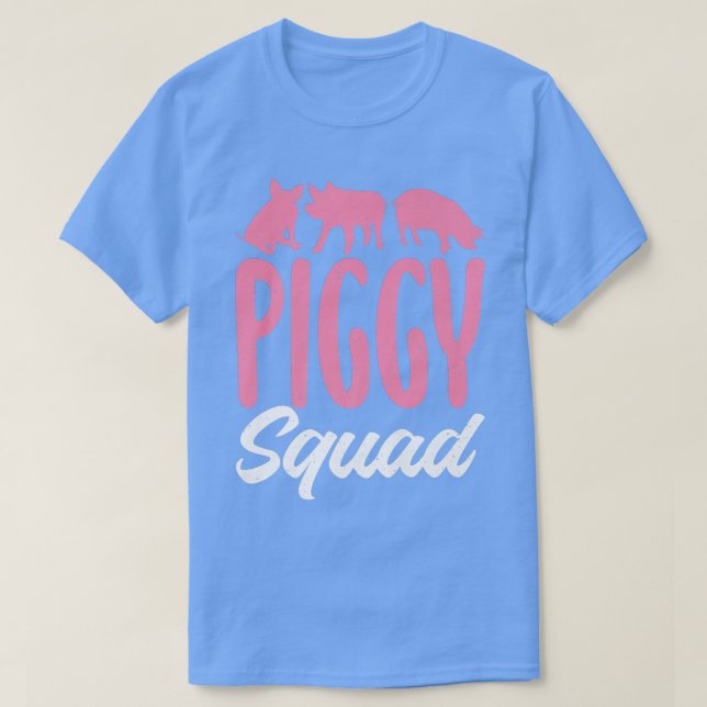 Camiseta Piggy Squad Pig Propietario Pig Friends Farmer Pre (Diseño del anverso)