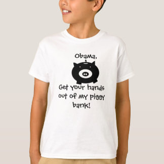 Camiseta ¡piggybank, Obama! , Consiga su distribuye de mi