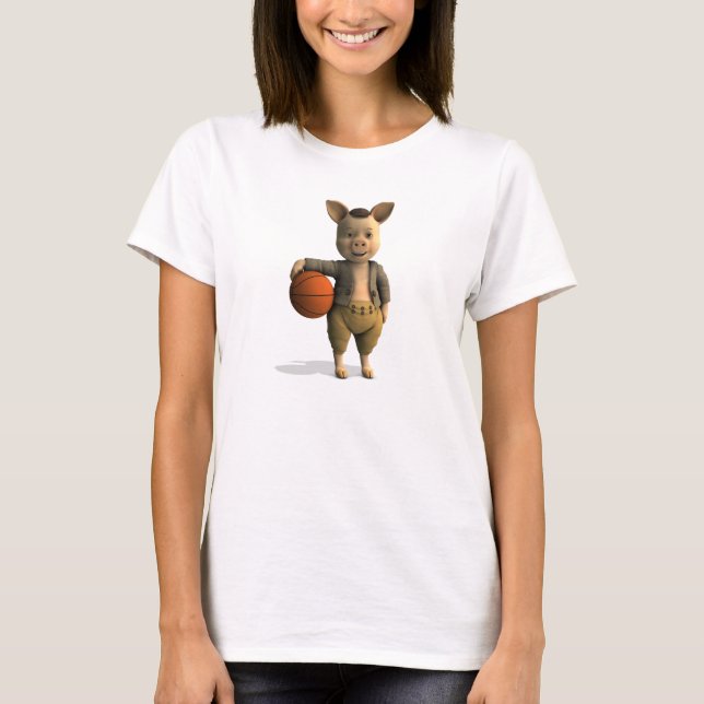 Camiseta Piglet de Basketballer (Anverso)