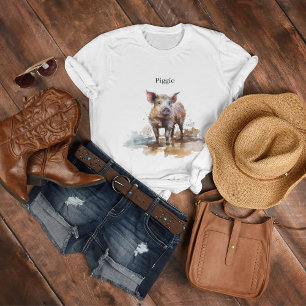 Camiseta Piglet lúdico, personalizado