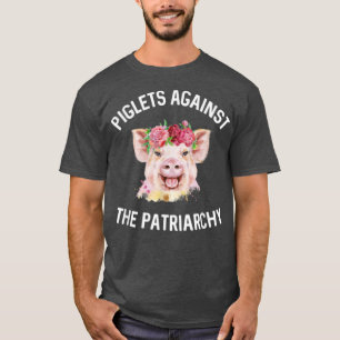 Camiseta Piglets contra el patriarcado Cuerpo de Cerdo Femi
