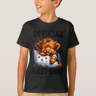 Camiseta Pijama camisón de dormir vaca highland escocesa