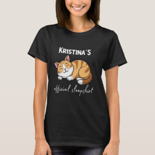 Camiseta Pijama Camisón Dormir Gato Oficial De KRISTINA