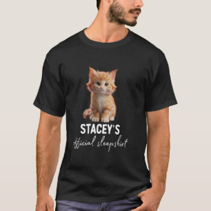 Camiseta Pijama Camisón para Dormir Gato Oficial de STACEY'