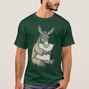 Camiseta Pijama de burro dormilón divertido para mujeres, h