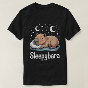Camiseta Pijama de Dormir Capybara – Divertido Sleepybara  