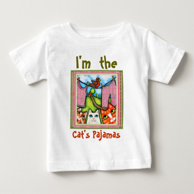 Camiseta pijama de gato (Anverso)