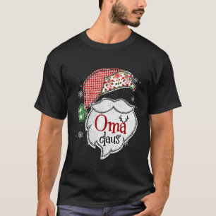 Camiseta Pijama de luces de Navidad de Oma Claus familia a