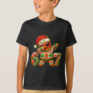 Camiseta Pijama de Navidad 6 7 Meme Hombre de Jengibre