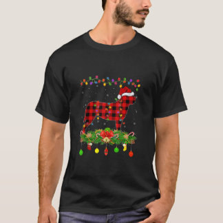 Camiseta Pijama de Navidad a Cuadros Búfalo para Perro Mast
