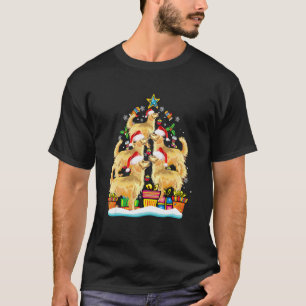 Camiseta Pijama de Navidad Retriever Dorado Árbol Xmas Cach